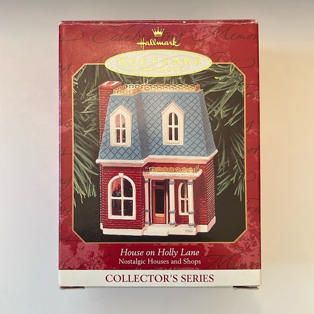 House on Holly Lane Hallmark ornament 1999